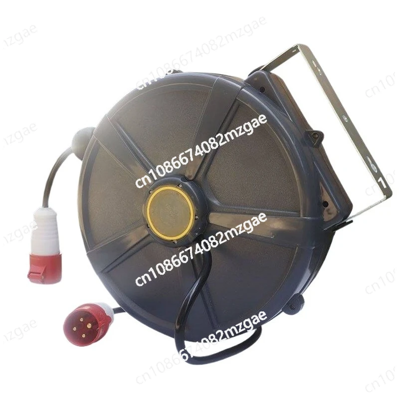 380V Automatic Retractable Reel Drag Cable Reel Winding Electric Drum 4 Cores 20/25/m Shrink