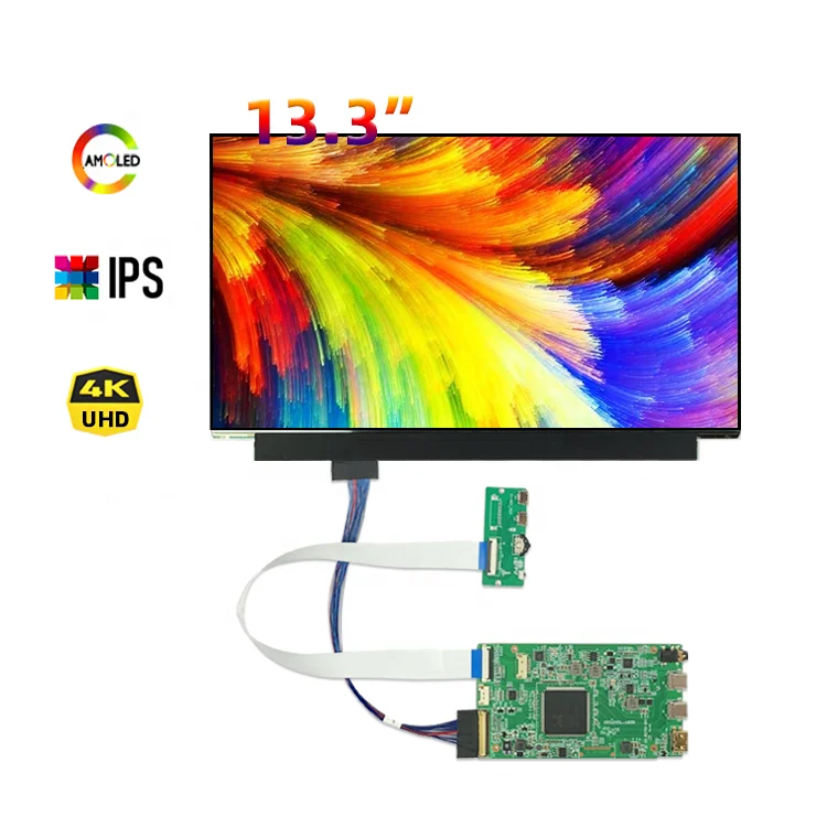 13.3 Inch LCD 3840x2160 AMOLED Paper Thin Screen Display Ultra High Definition Module LCD IPS Thin Film Transistor Ultra Thin