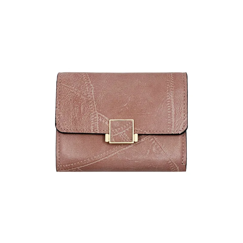 

Wallet female short 2025 new Europe and the United States retro fashion card bag card holder money clip mini tide coin purse
