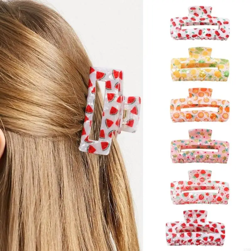 270d Centralo para cabello fruta verano para niñas Cañas para cabello PVC con fuerte bodega para colas y