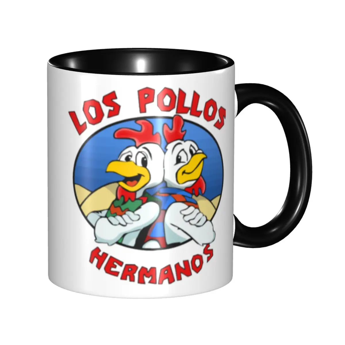 

DIY Los Pollos Hermanos Ceramic Mugs Custom Breaking Chicken Brothers Bad Coffee Cup Creative Present