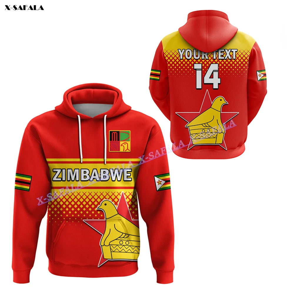 Zimbabwe Cricket 3D Full Printed  Hoodie Men Pullover Sweatshirt Jacket Jumper Breathable Sport