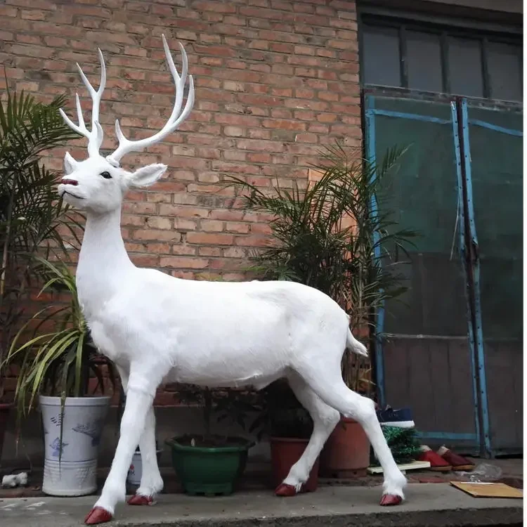 Large Size Deer Home Navid Outdoor Decorative Standing  Reindeer Christmas Decorations