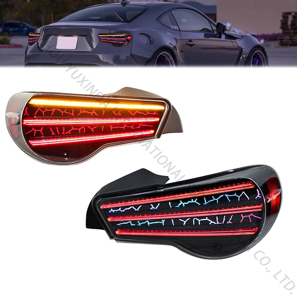 

SINDAR 2 шт. автоаксессуары RGB светодиодные задние фонари для Toyota GT86 и Subaru BRZ 2012-2023 новые красные линзы оптом