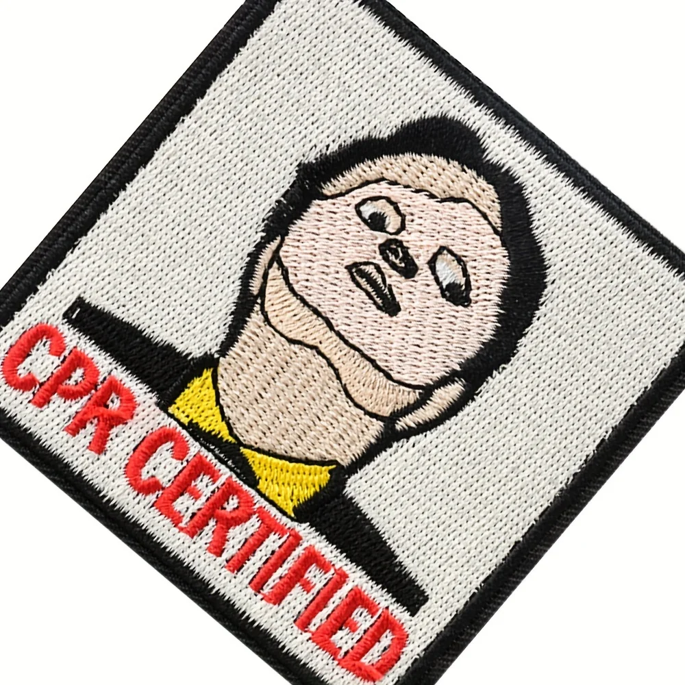 1pc CPR Certified Funny Meme Patch - Tactical Military Velcros Badge for Jackets, Outdoor Molle Backpacks & Gear Applique view 6
