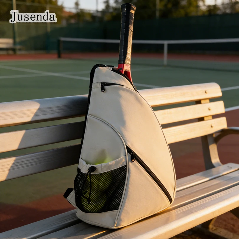 

Oxford Tennis and Badminton Bag Outdoor Sports Training Shoulder Tennis Bag Pick Ball Paddle Backpack Crossbody Bags