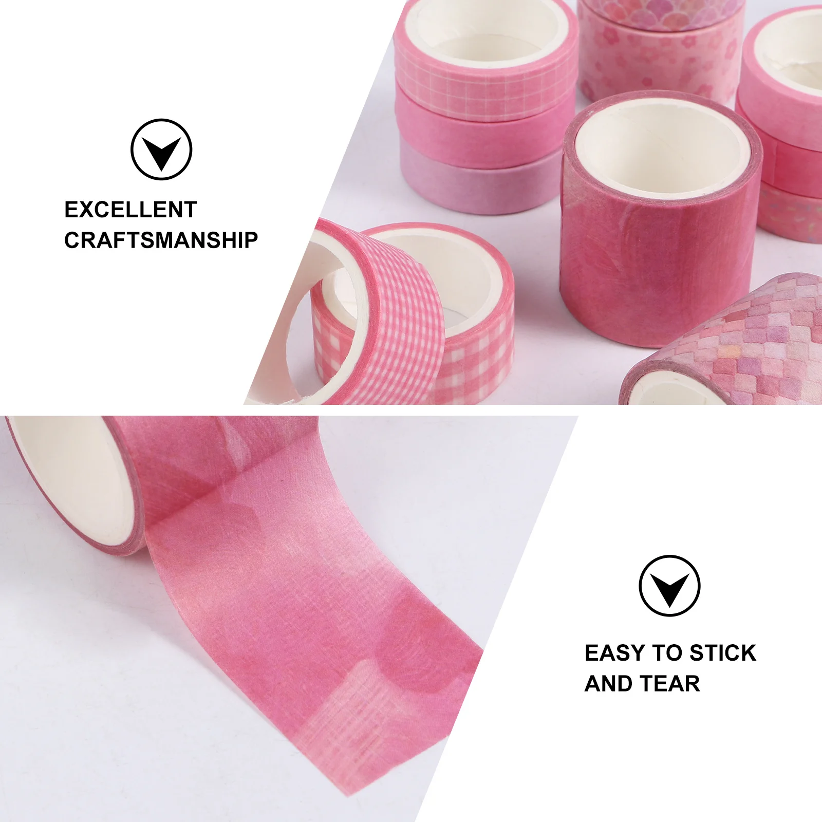 12 قطعة مجموعة شريط اشي عتيق أنماط مشرقة واضحة لسجلات القصاصات والمذكرات صناديق أحمر الشفاه أقلام رصاص شريط مزخرف