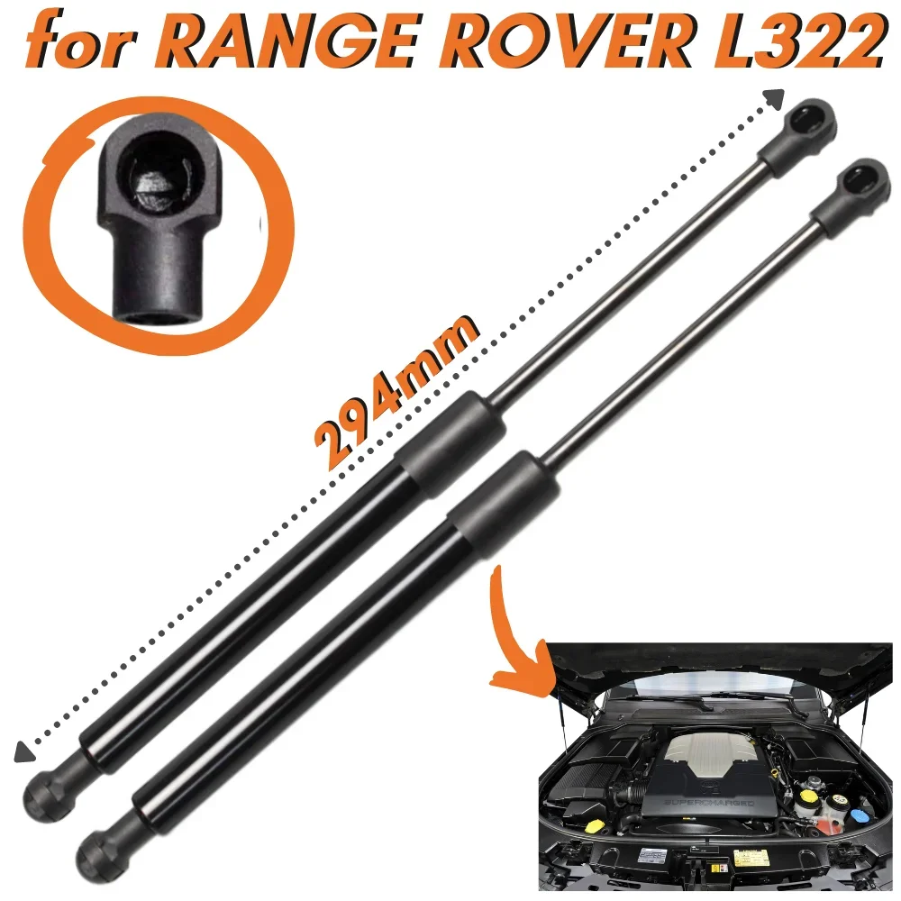 

Qty(2) Hood Struts for Land Rover Range Rover L322 2001-2012 BKK760010 Gas Struts Springs Dampers Shock Absorbers Lift Supports