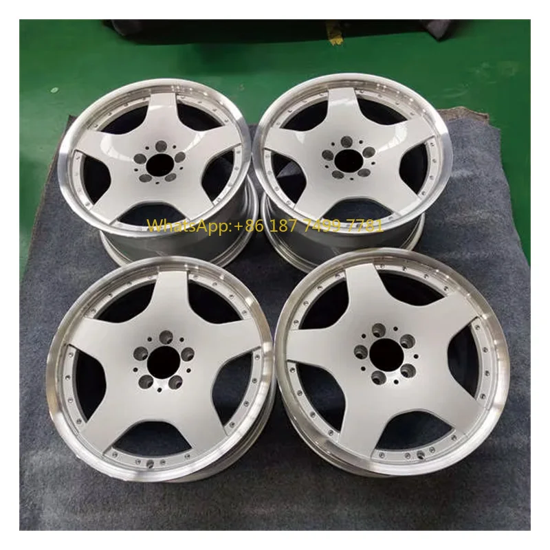 

Классические кованые диски 18 дюймов, 8,5 Дж, 9,5 Дж, 10 Дж, в шахматном порядке, серебряные легированные диски для губ, пригодные для. . SL600 560SEC E500