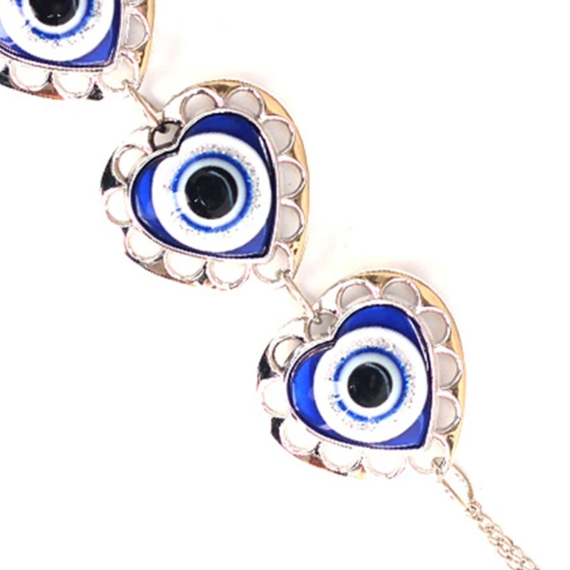 Turkish Blue for Evil Eye Amulets Wall Hanging Pendant Home Decor Heart Ornament Home Car for Protection Good Luck Dropshipping