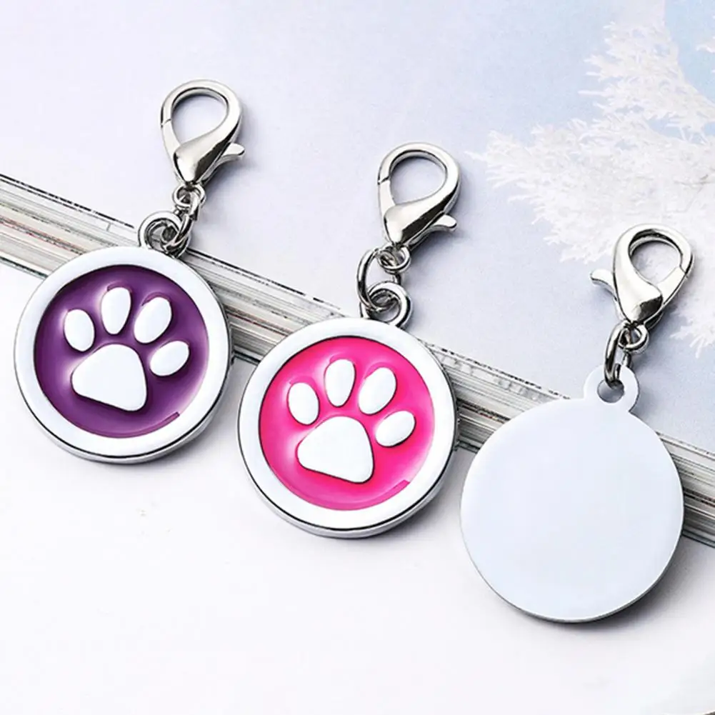 Dog Collar Address Tags for Dogs Medal with Engraving Name Kitten Puppy Accessories Personalized Cat Necklace Chain