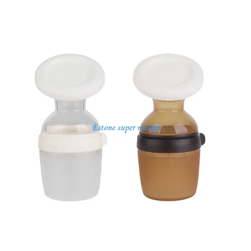 

090B Large 150ml Manual Breast Milk Collector 80mm Wide Mouth Design with Lid Design