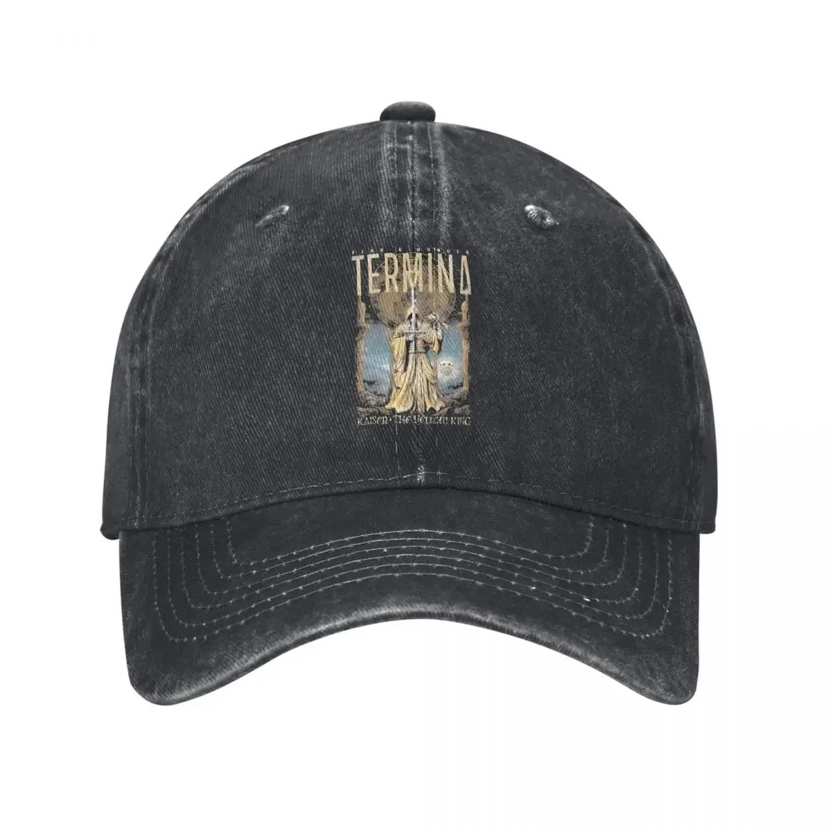 

Retro Fear And Hunger, Graphic demin Cap Outdoor Adventures Men's Hats Baseball Cap Men