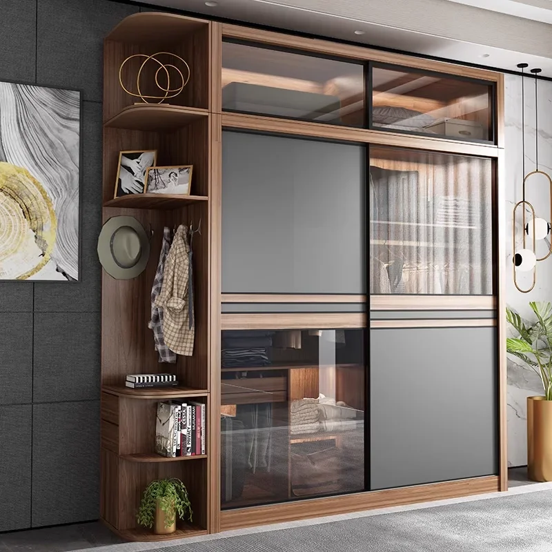 

Nordic wardrobe sliding cabinet doors bedroom open closets bedroom wardrobes closet clothes Dressing rooms ropero furniture