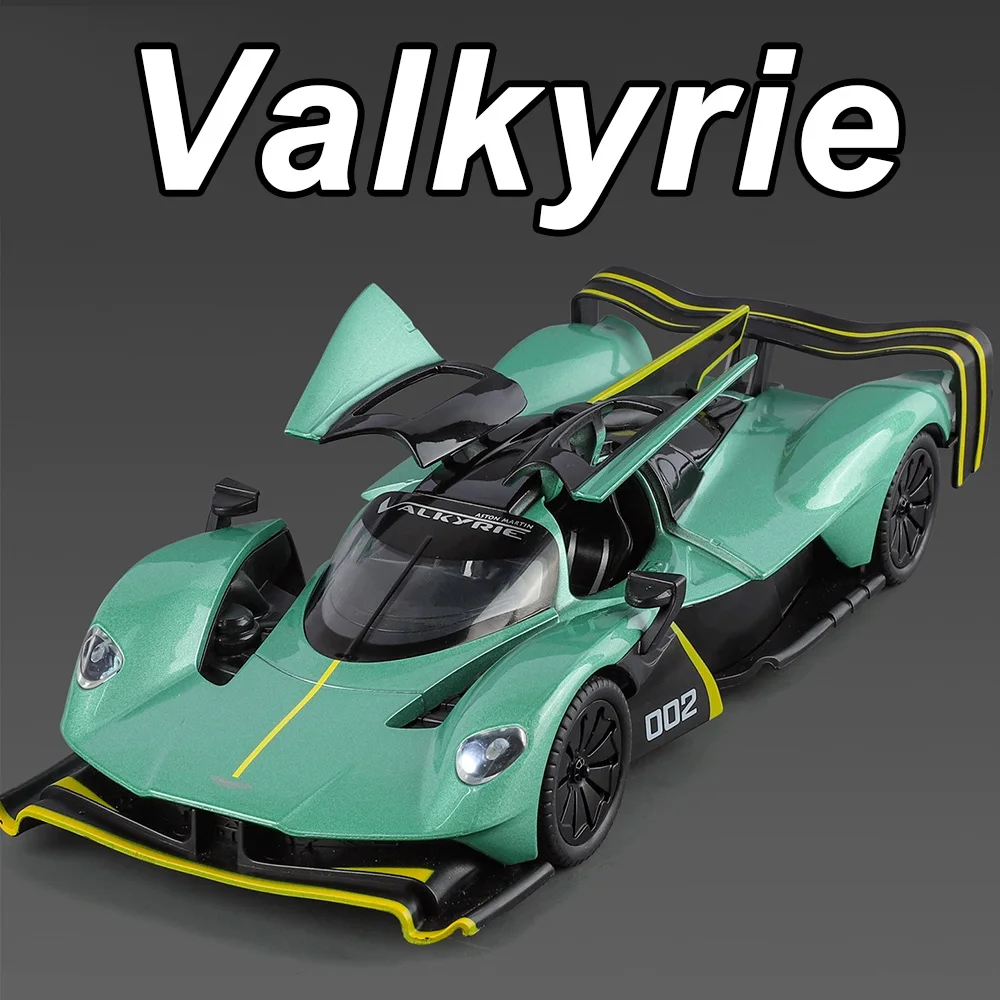 1:24 Valkyrie Eldorado Spielzeugmodelle Diecast Legierung Auto Sound Licht Zurückziehen Türen Geöffnet Stoßdämpfung Fahrzeuge Lernspielzeug