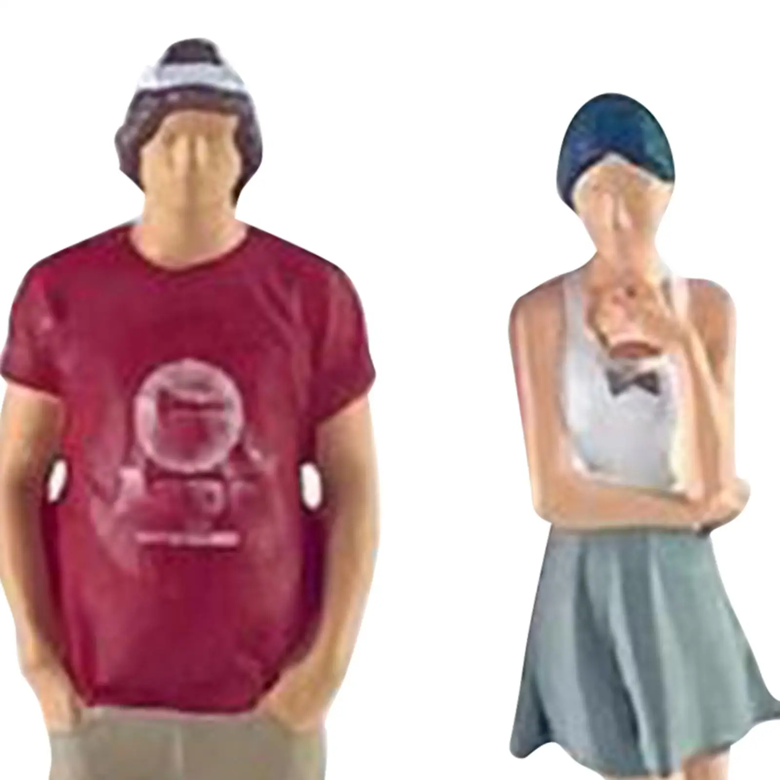 1/64 Collezioni di figure di donne e uomini Figurine dipinte a mano di mini persone