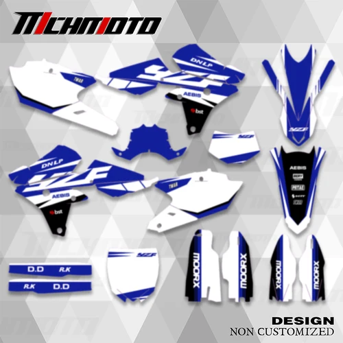 MCHMFG para YAMAHA 14-18 YZ250F 15-18 YZ250FX WRF250 14-17 YZ450F equipo de motocicletas pegatinas gráficas y Kit de pegatinas