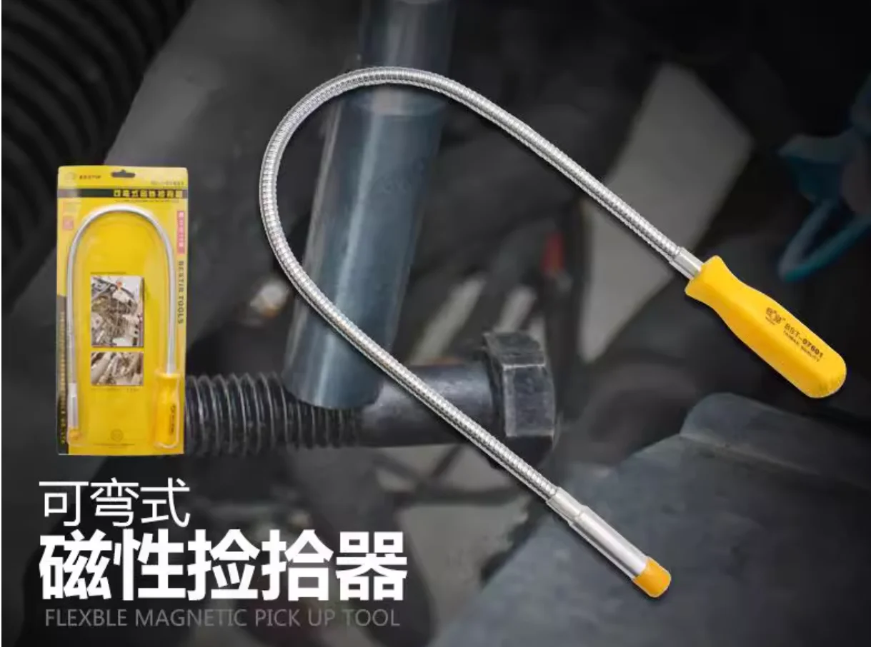 

BESTIR tool Flexible bending magnetic rod picker Metal screws, components, and iron absorbing rods NO.07601