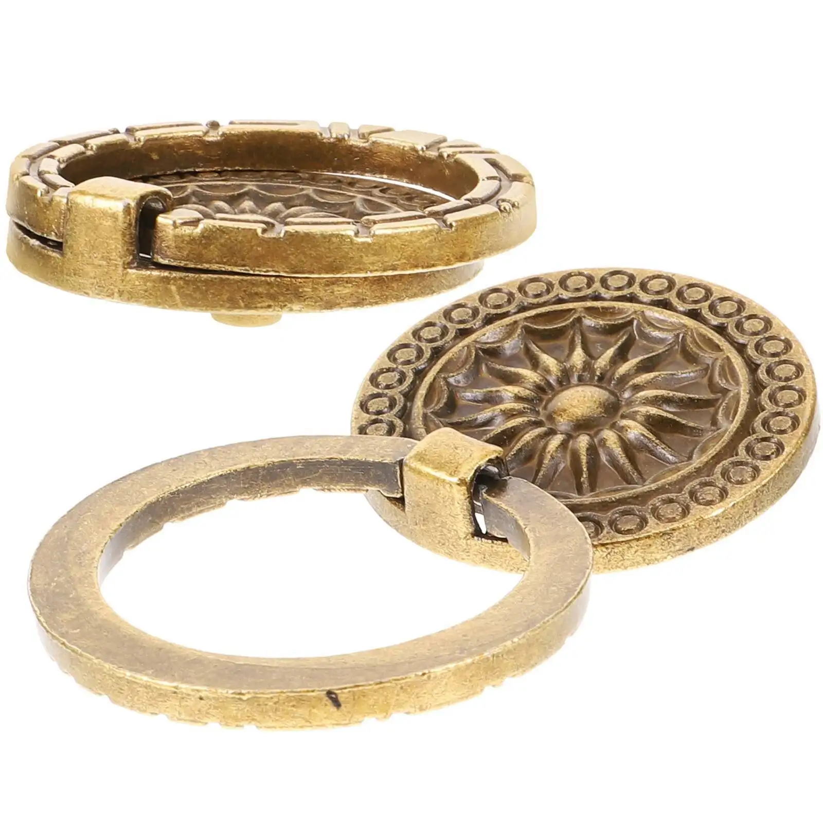 2 قطعة سبائك الزنك خزانة خمر مقابض الأدراج الأثاث يسحب الأجهزة الزخرفية مضمد المقابض #2