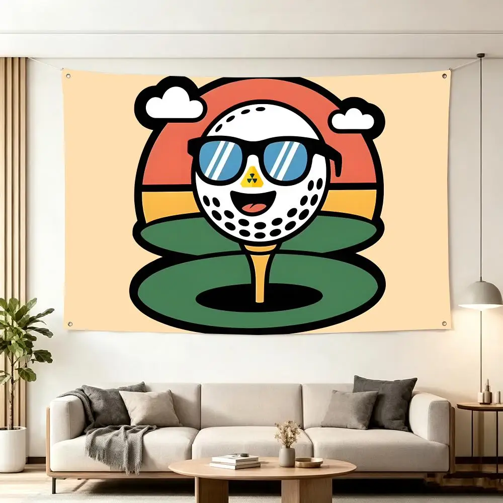 Modische Golf-Malbon COOL-Flaggen für Wohnzimmer, Zuhause, Studentenwohnheim, Wanddekoration, Outdoor-Camping, Party-Banner, Geschenke – Detail 6
