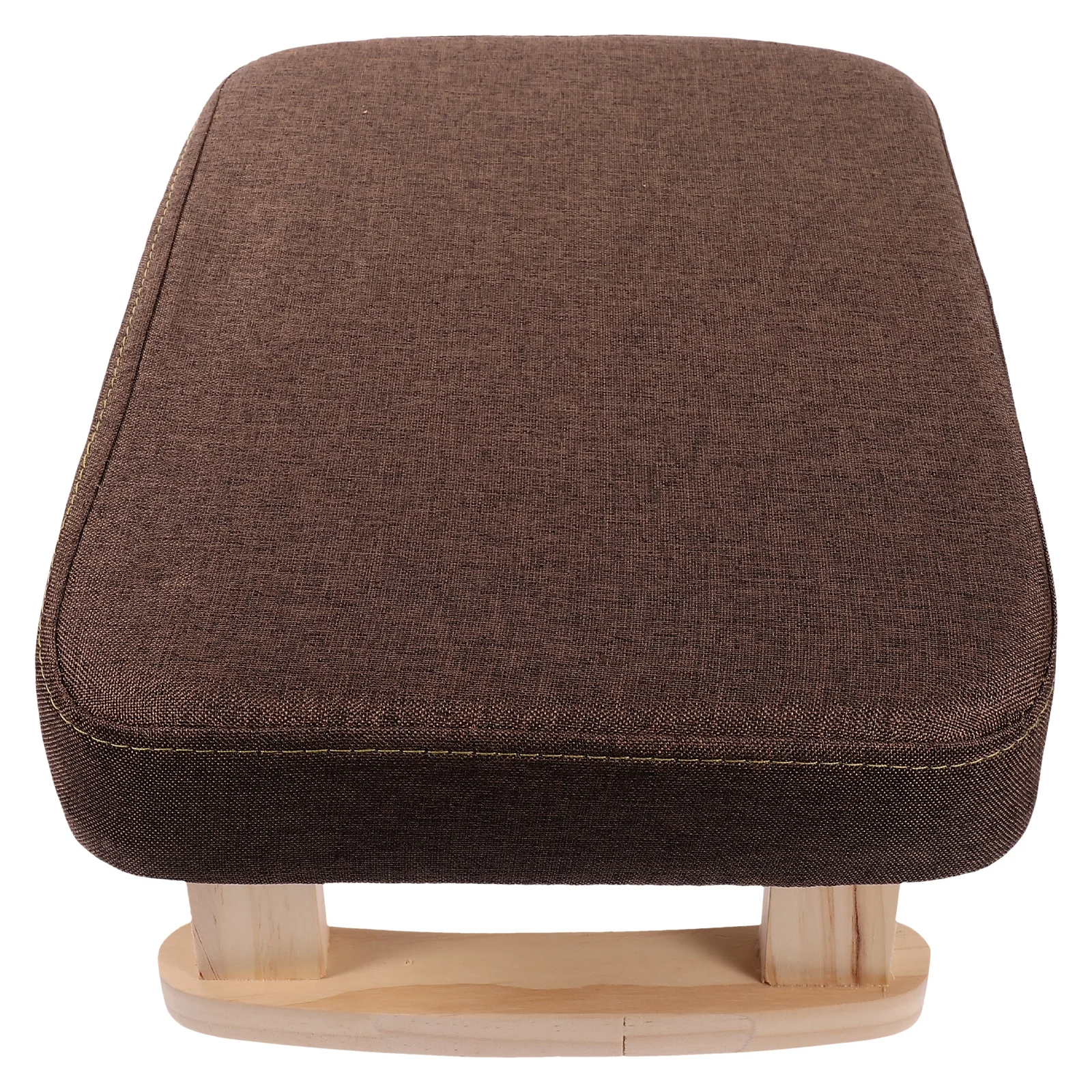 

15 Inch Wooden Footstool Rectangular Bench Bedroom Living Small Space Modern Shoe Changing Stool Stable Legs