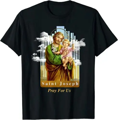 NEW LIMITED Saint Joseph Catholic Church St. Joseph With Infant Jesus T-Shirt