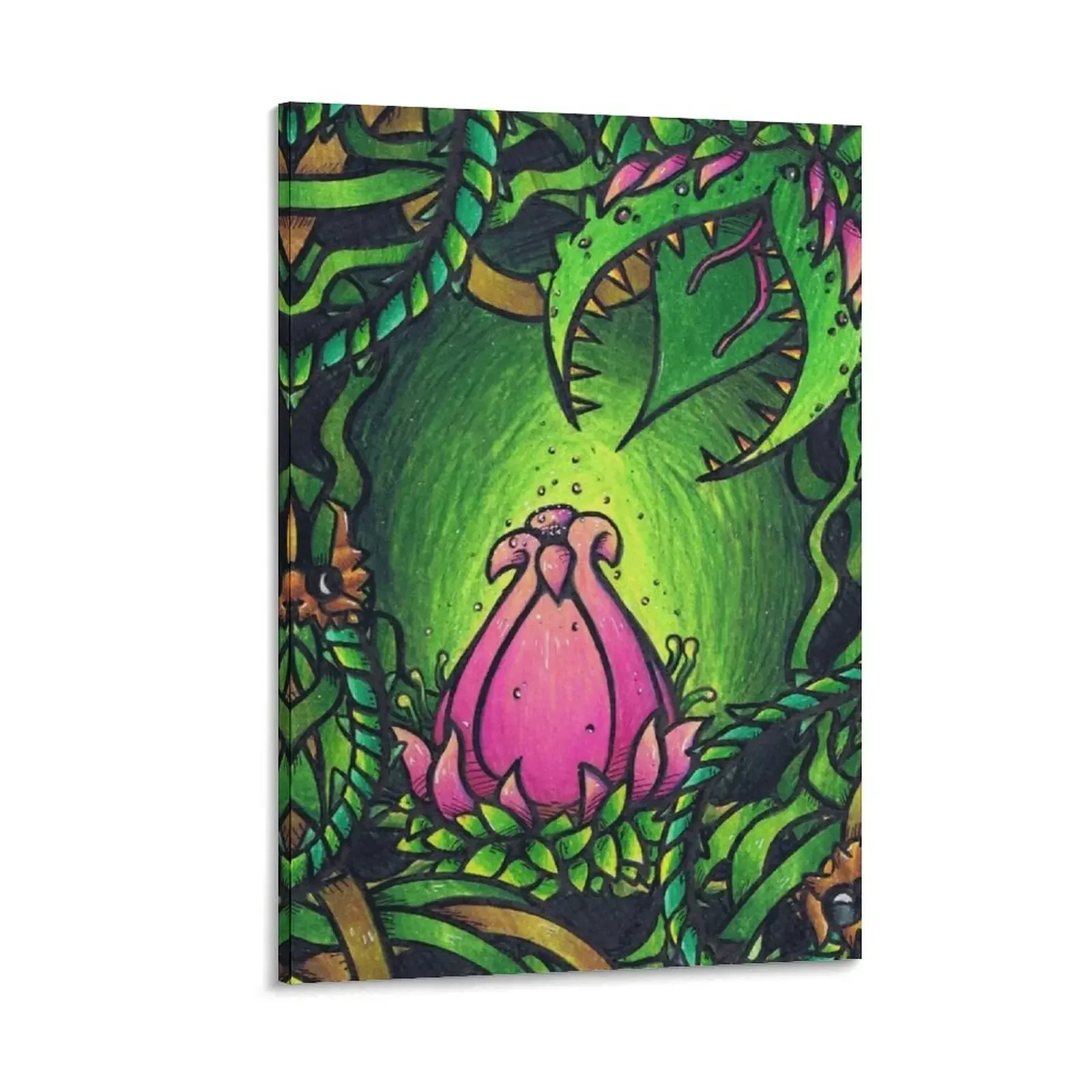 

Terraria- Plantera Canvas Painting wallpapers home decor bedrooms decor aesthetic room decor room decoration