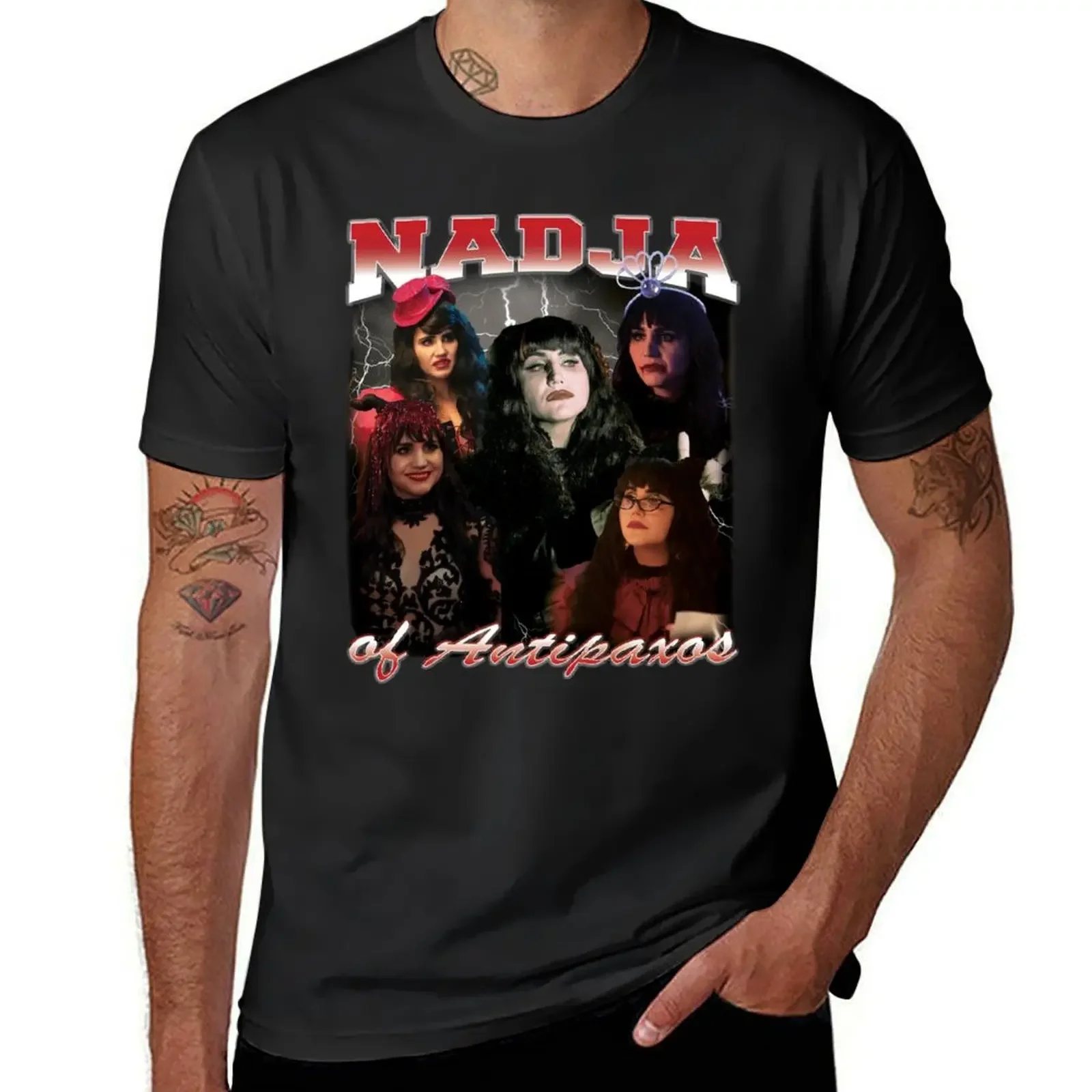 Nadja of Antipaxos 90's Design T-Shirt graphic t shirts oversizeds cotton graphic tees t shirts men