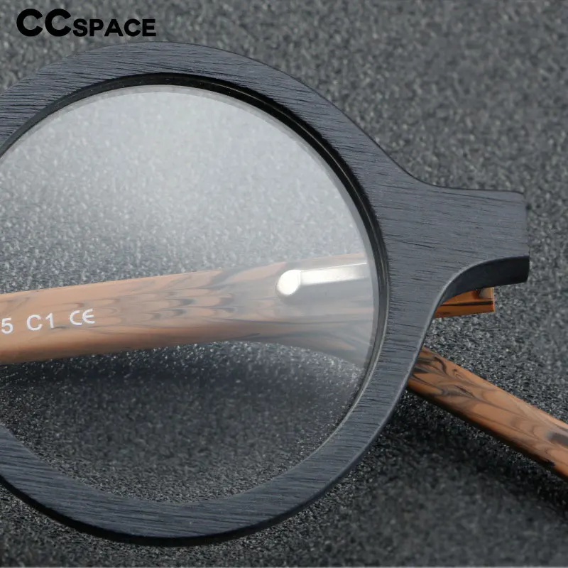 55724 خمر إطار نظارات بمادة الخلات المستديرة الرجال النظارات الطبية البصرية الإطار النساء كوريا الفاخرة العلامة التجارية النظارات #5