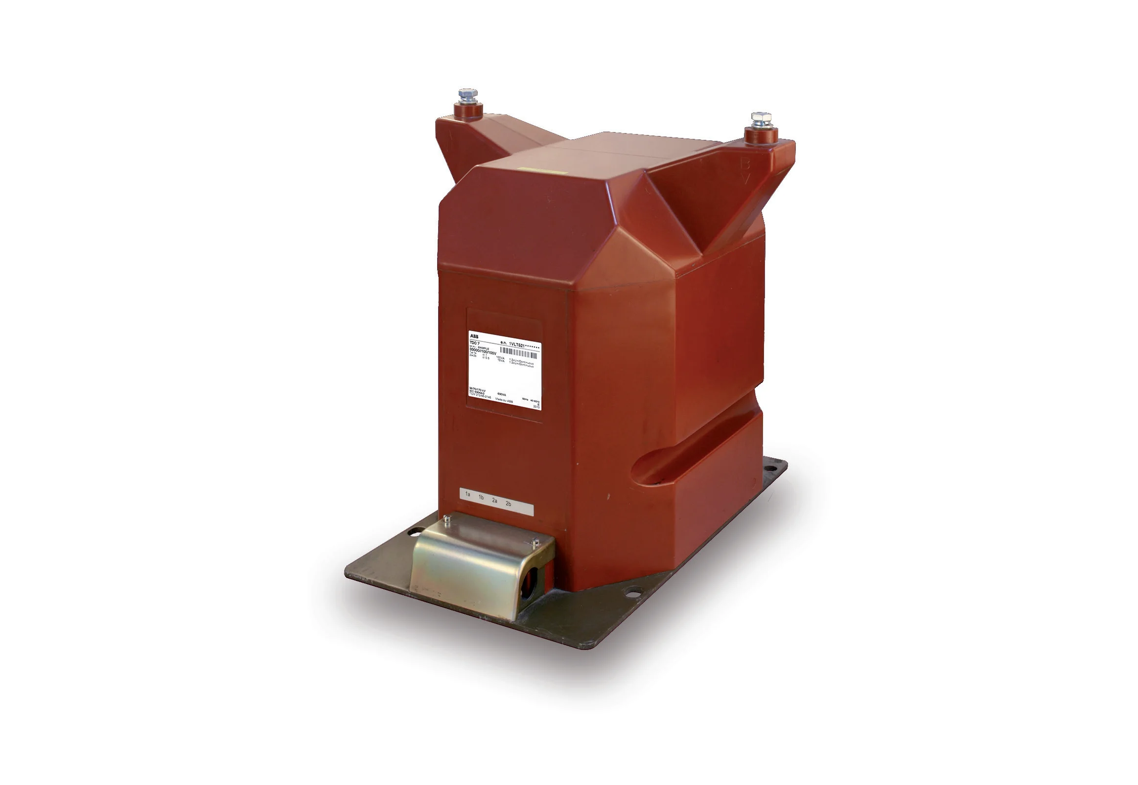 A-BB TDC 7 Medium Voltage Indoor Potential Transformer 36kV, 170kV Impulse Epoxy Cast Double Pole Insulation