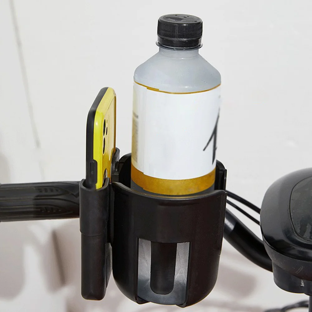 

2-in-1 Cup Phone Holder Stroller Cup Holder with Phone Holder Universal Cup Holder for Stroller Bike Wheelchair Walker Scooter