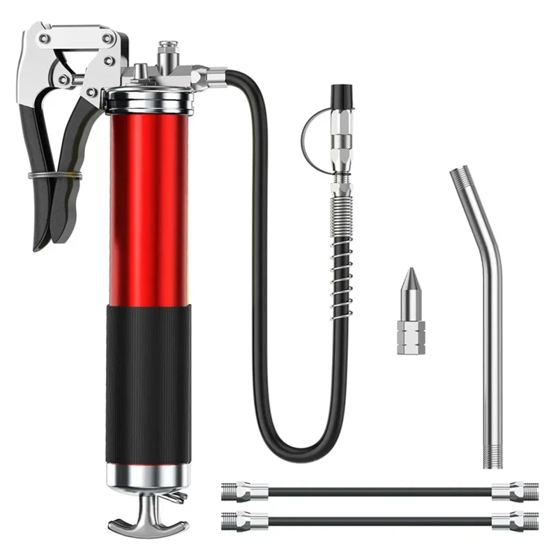 

Oil Grease Tool Kit Manual Grip High-Pressure Pumping Coupler 400CC Greasing Injection Heavy Duty Maintenance Tool Easy To Use