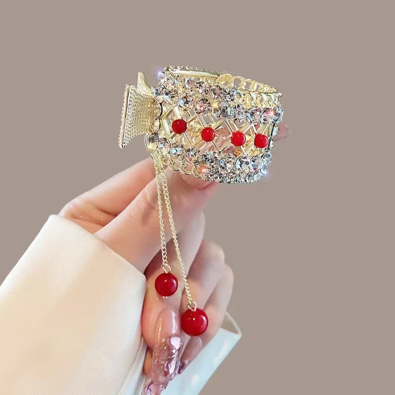 New Tassel High Ponytail Clip Small Clamp Fixed Artifact Pearl Hairpin Headdress Exquisite Hair Accessories