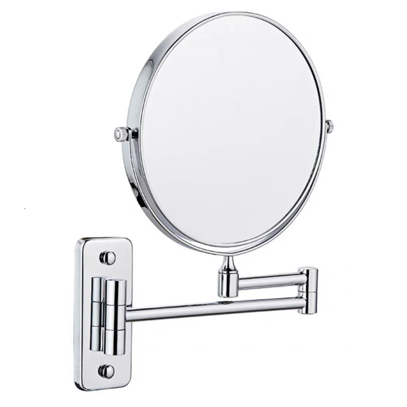 

9 Inch 10X Magnification Wall Mounted Makeup Mirror, Vanity Mirror, Swivel Extendable without light