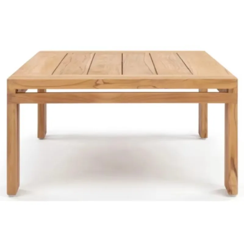 Outdoor furniture Modern, rectangular solid teak coffee table