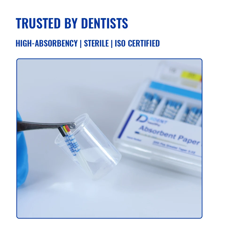 

DENTST 3 Boxs Absorbent Paper Points F1-F3 Endodontic Cones Dental materials Root canal paper points PP Sterile High absorbency