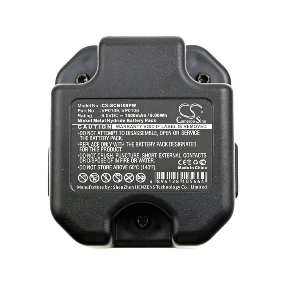 

Ni-MH Power Tools Battery for SENCO,6.0v,1500mAh,SENCO 5G0001N GT90FRH GT90CH GT65RHA GT65DA,VP0109 VP0108