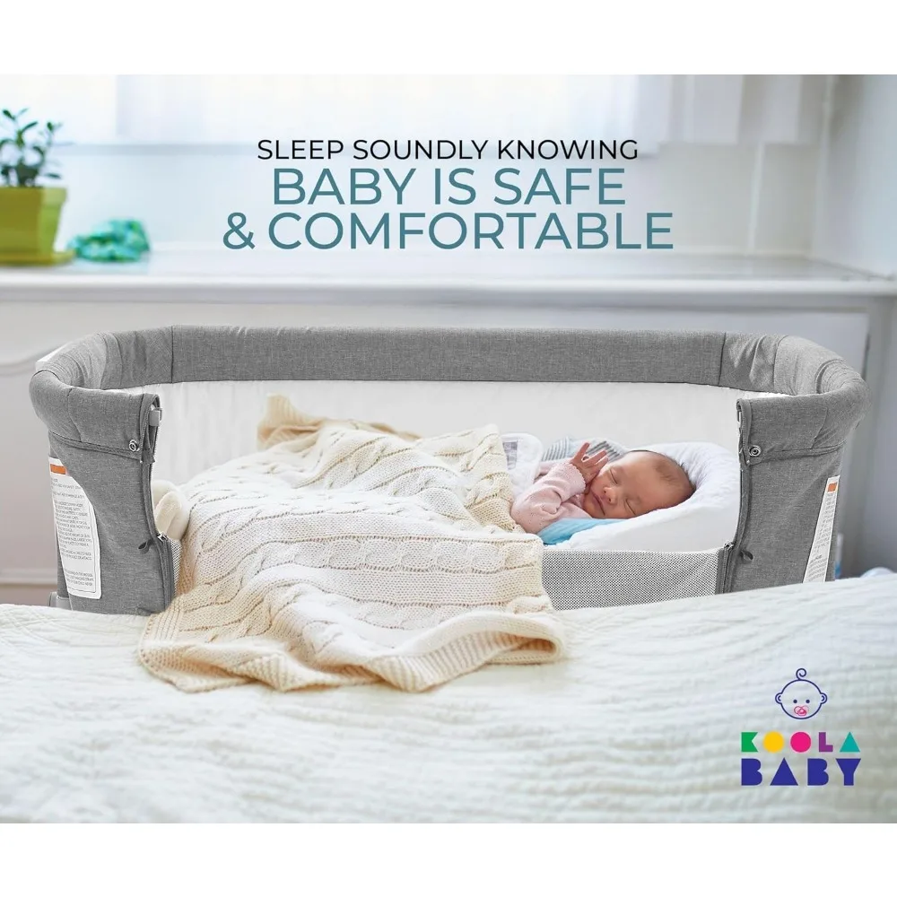 3 in 1 Baby Bassinet  Bedside Sleeper  Playpen Easy Folding Portable Crib