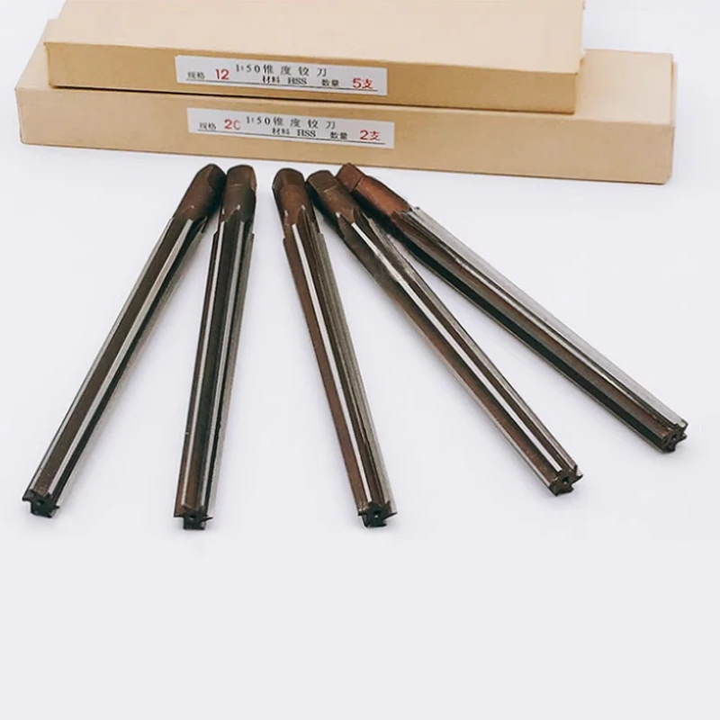 Imagem -02 - Manual Pin Taper Shank Hand Reamer Grupo Grau Cônico Máquina Ferramenta de Corte 1:50 312 mm
