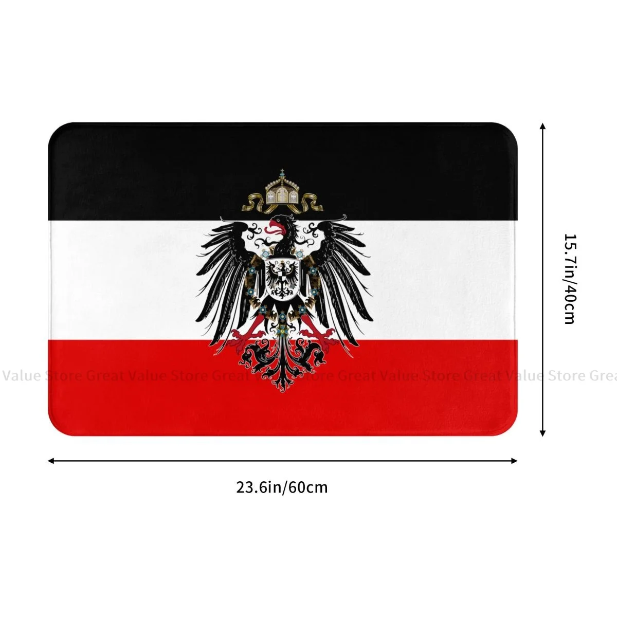 German Empire State Flag Bath Mat German Empire Flag Doormat Kitchen Carpet Outdoor Rug Home Decoration