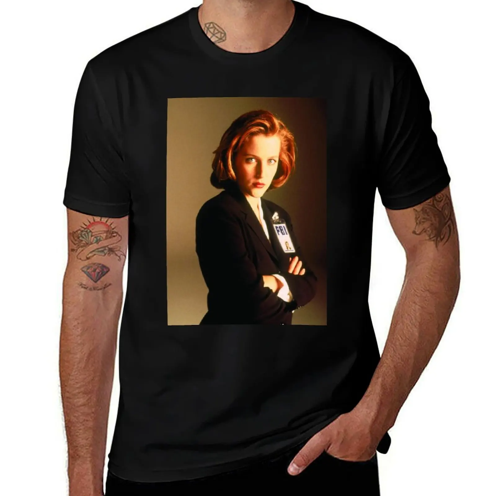 Scully X-files T-Shirt Work Wear Simple Tee Shirt