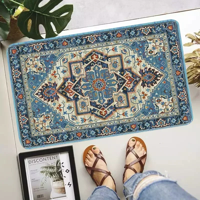 Persia Bohemian Style Door Mat Suitable for Soft Bedrooms Living Rooms Garden Entrances Room Decor Indoor Outdoor Use
