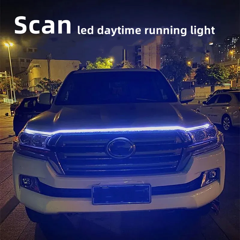 

Car Hood Daytime Running Light Strip Waterproof Flexible LED Auto Decorative Atmosphere Lamp Ambient Backlight 12V Universal