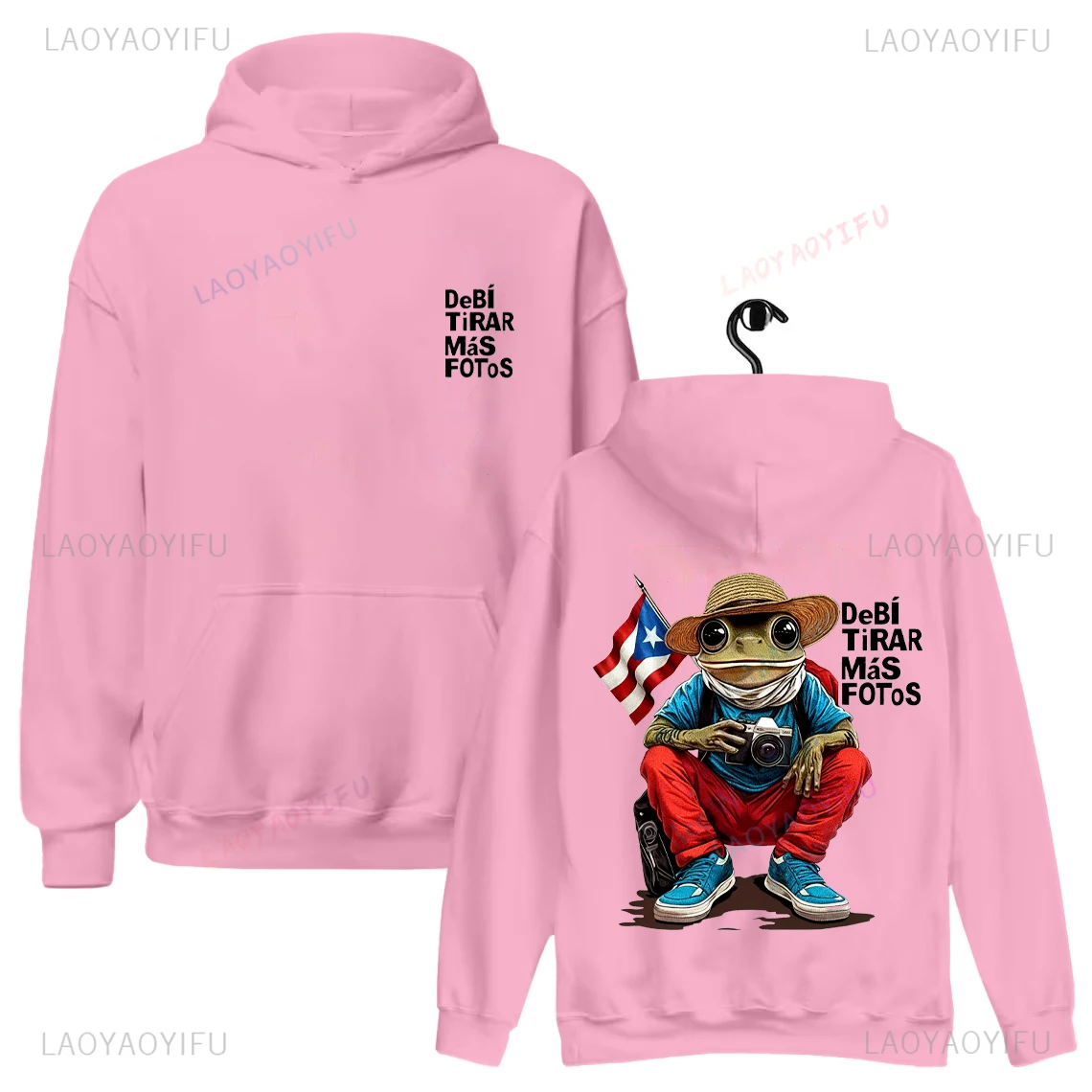 Bad Bunny Album DTMF Print Pullover Mode Losse Hoodie Herfst Winter Warm Mannen Vrouw Trend Straat Sweatshirt met lange mouwen