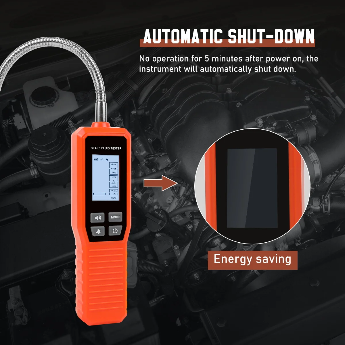 Cmtotoil-كاشف سائل فرامل السيارة ، شاشة عرض ليد ، جهاز اختبار محتوى رطوبة الزيت ، إنذار صوتي ، محلل السوائل