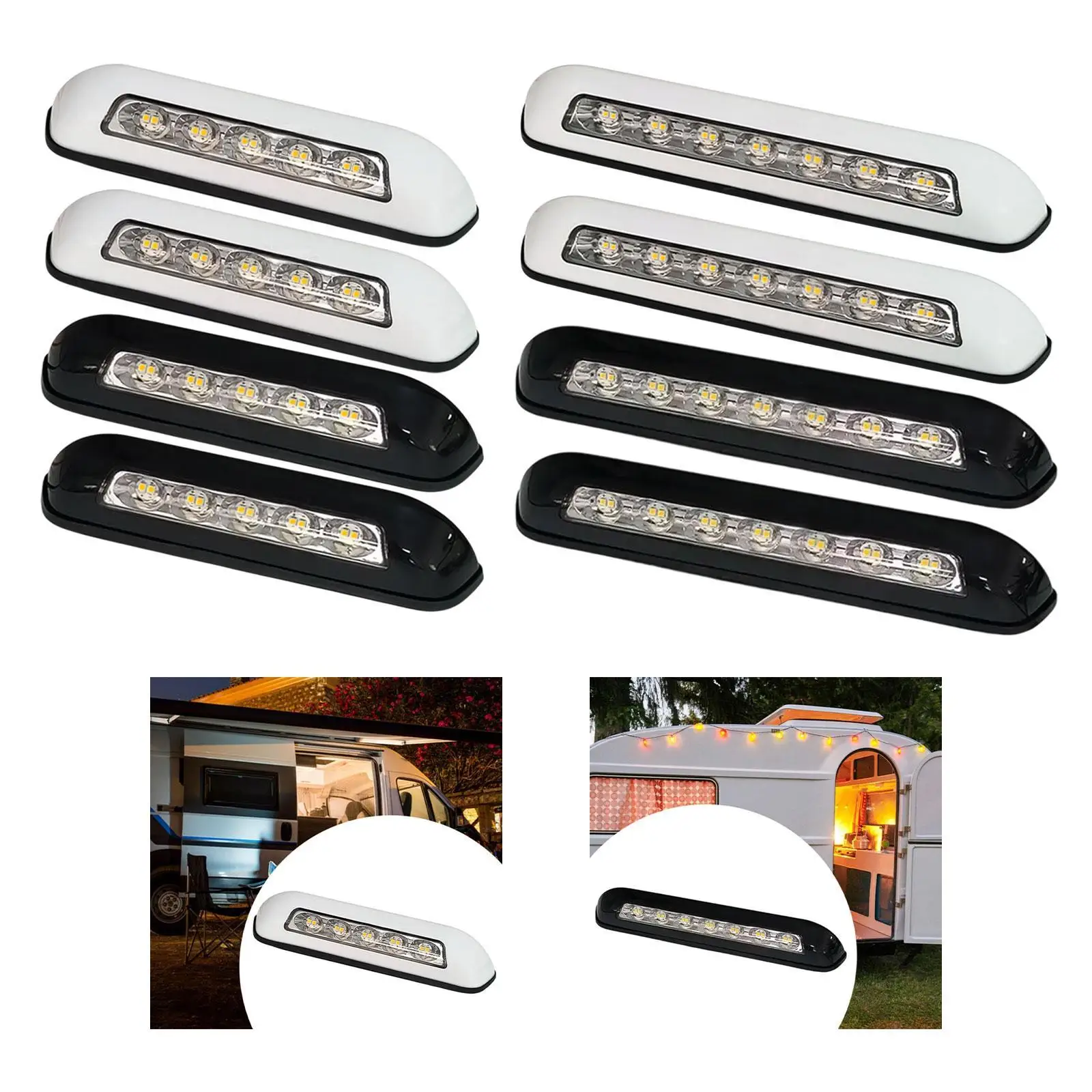 LED Light Bar Motorhome Lighting Vehicles Porch RV Awning Lights Exterior