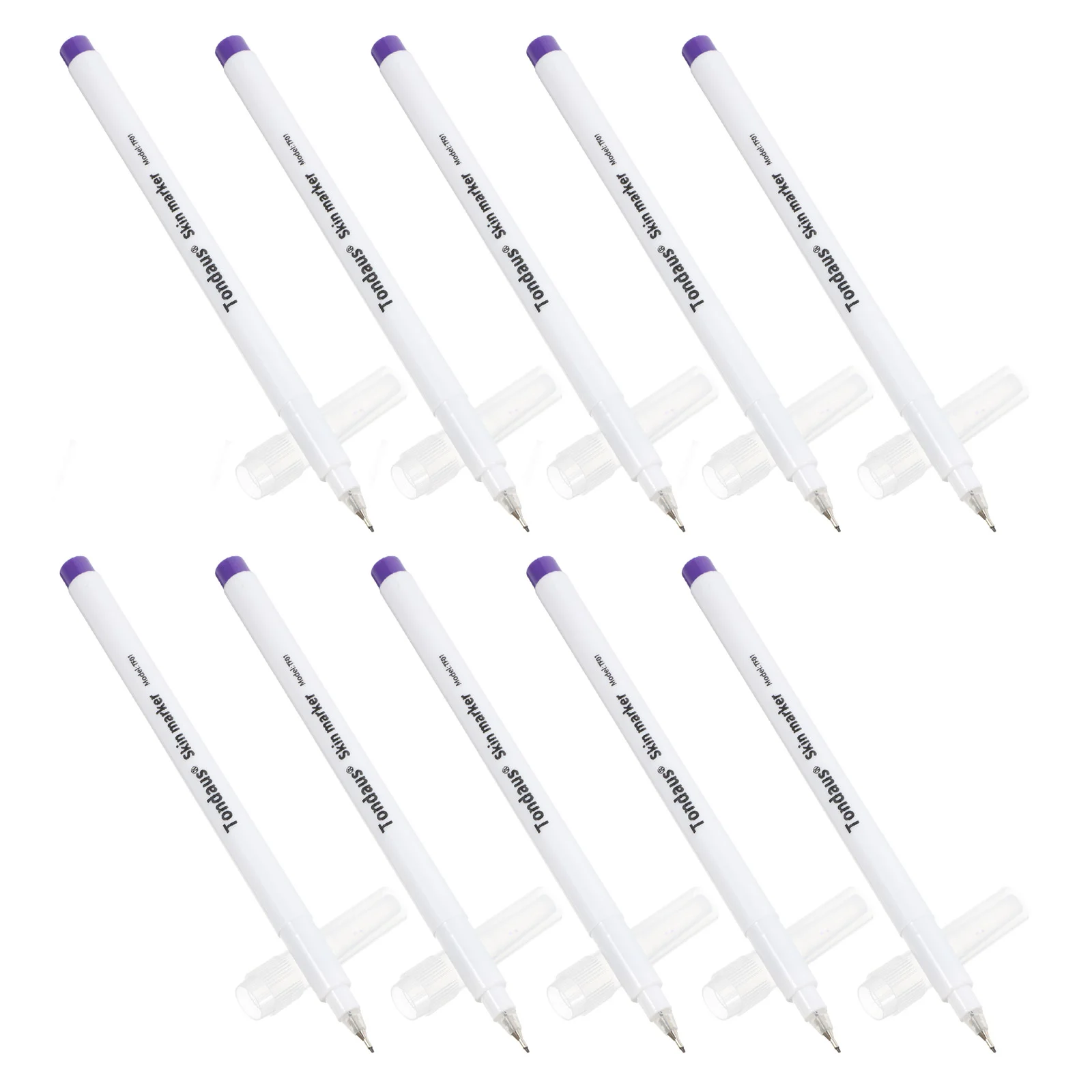 10 Uds marcadores de tatuaje pluma de piel rotuladores posicionamiento tinta al óleo pintura lápiz punta fina todos