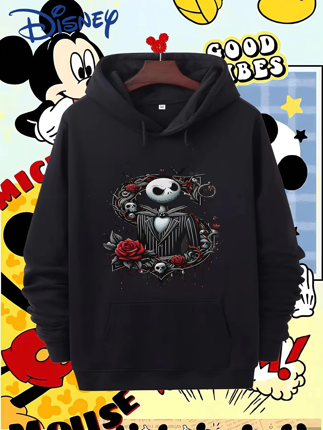 

Disney's Nightmare Before Christmas Tim - Inspiration Jack Skellington&Sally Hooded Sweatshirt Pullover for Men and Women
