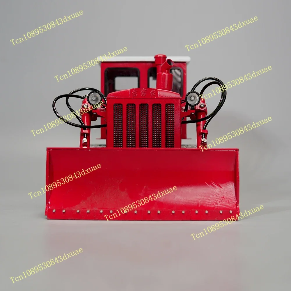 All Metal 1/12 RC Dongfanghong Bulldozer Model Remote Control Dynamic Track Car Alloy Car Tractor Model