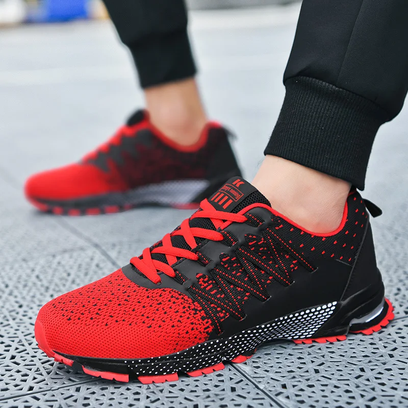 

2026 Thick Soled Sports Shoes Youth Mesh Breathable Running Shoes Trend Spring Summer Korean Large Black and White Shoes walk